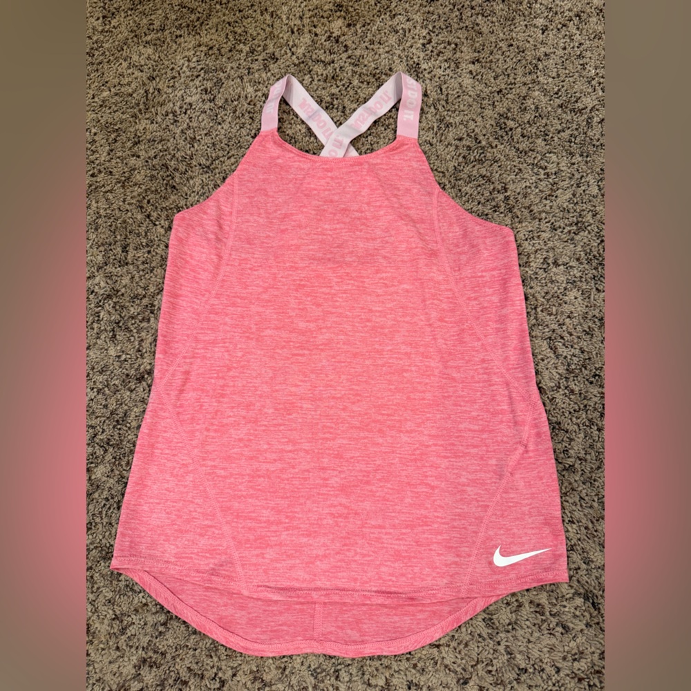 Nike Women's Heathered Pink Tank Top